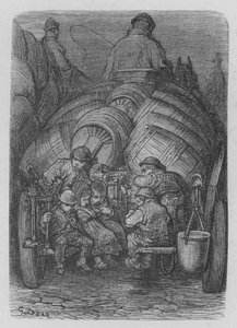 Les porteurs de bière - Gustave after Dore
